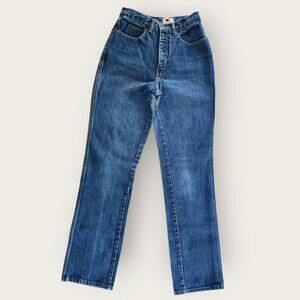 Calvin Klein Jeans Juniors Sz 11 25x30.5 Blue Straight Scovill ZipVTG  70/80s